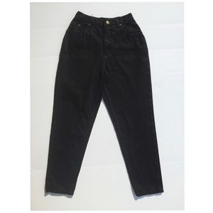 Gloria Vanderbilt Vintage High Waist Black Jeans Size 4P